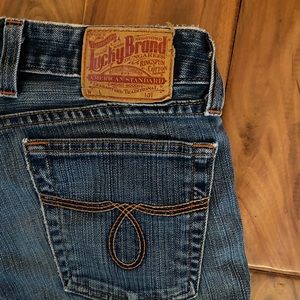 Lucky Brand low rise straight leg jeans